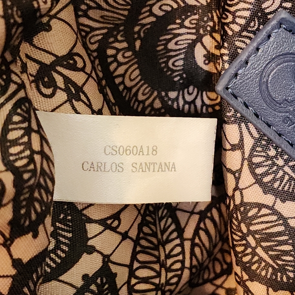 Carlos By Carlos Santana Vintage Frayed Denim Patchwork Hobo Shoulder Bag Purse - Picture 11 of 15